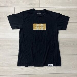 Cookies Brand San Francisco T-Shirt Black Gold Logo‎ Short Sleeve Size Sm